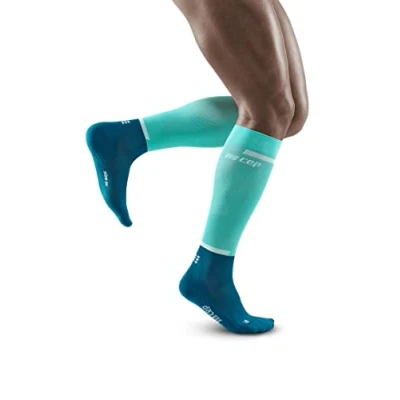 Abbildung von CEP THE RUN Compression Kniestrümpfe, Herren, Größe: Large, Ocean petrol