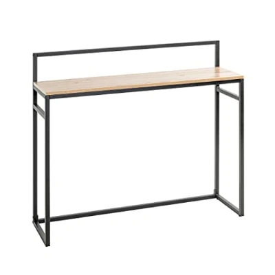 Abbildung von HAKU Möbel Konsole Eiche, schwarz, MDF, Metall Maße: B 100 cm x H 89 T 30 cm, Style: Modern
