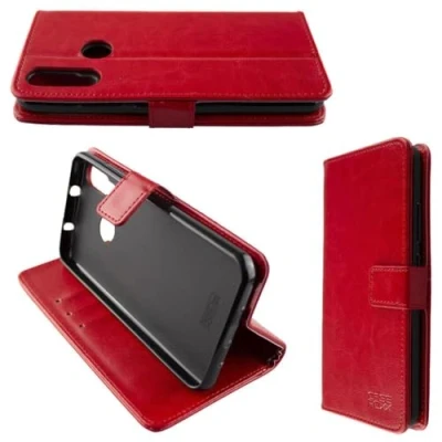 Abbildung von caseroxx Handy Hülle Tasche kompatibel mit Beafon M6s Bookstyle Case Wallet in rot