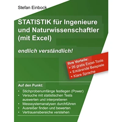 Abbildung von Statistik für Ingenieure und Naturwissenschaftler (mit Excel): endlich verständlich!