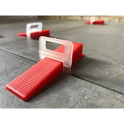 Abbildung von 6000 Laschen 300 Keile 3mm Das GÜNSTIGE Fliesen Nivelliersystem Zange Zuglaschen einzeln oder im Set 1mm 1,5mm 2mm 2,5mm Mega Auswahl an Variationen (6000 Keile, 3,0mm)