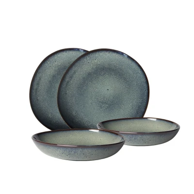 Abbildung von Villeroy &amp; Boch Lave gris Tafelset 4tlg