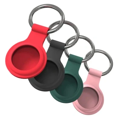 Abbildung von JT Berlin Schlüsselanhänger Set AirTag Anhänger 4er Pack, [Witterungs und alterungsbeständig, Hochwertiger Schlüsselring]