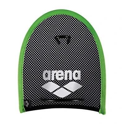 Abbildung von arena Unisex Schwimm Wettkampf Trainingshilfe Hand Paddles Netzstoff für Krafttraining, grün (Acid Lime Black), M