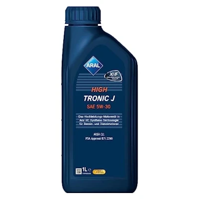 Abbildung von Aral Hightronic J 5W 30 1l Motoröl 15F4BB PEUGEOT: 206 Schrägheck, Boxer Kastenwagen, 207 HONDA: ACCORD 8 Kombi, CIVIC Hatchback, CR V 4
