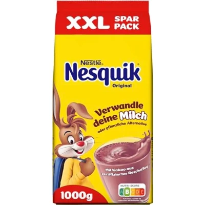 Abbildung von Nestlé NESQUIK, kakaohaltiges Getränkepulver zum Einrühren in Milch, 1er Pack (1 x 1Kg)