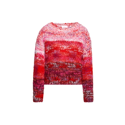 Abbildung von Rich &amp; Royal Rundhalspullover &quot;Crew neck with print yarn&quot;, aus multifarbenem Garn, Rundhals