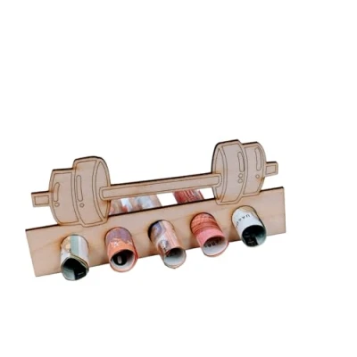 Abbildung von Geldgeschenk Verpackung originelles Holz Geschenkidee für Männer und Frauen zum Geburtstag (Fitness)