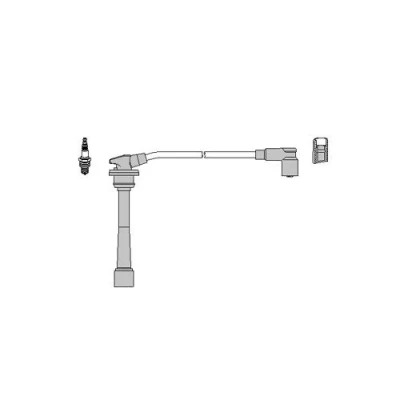 Abbildung von HITACHI 134279 Zündkabelsatz MITSUBISHI: GALANT 5, COLT 4, 5 Stufenheck