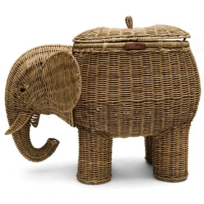 Abbildung von Rivièra Maison Servierschale Korb Elefant Elephant Basket Decoration Rustic Rattan