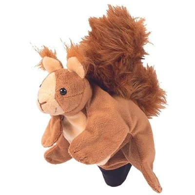 Abbildung von beleduc Handpuppe Eichhörnchen, Handfigur Puppentheater Plüschtier Stofftier Rollenspiel