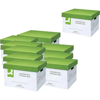 Abbildung von Q Connect 374 x 540 245 mm große Aufbewahrungsbox KF02007 327 387 250