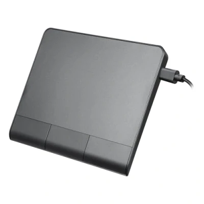 Abbildung von Perixx PERIPAD 506 Kabelgebundenes schlankes USB Touchpad Abnehmbares für Desktop und Laptop Nutzer Großformat 13,5x11,6x1,4 cm Schwarz