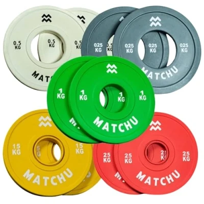 Abbildung von Fractional Plates Set 0.25 0.5 1 1.5 2.5 kg 2x jedes Gewicht