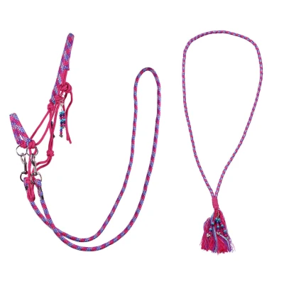 Abbildung von QHP Seilhalfter mit Zügeln Combi Liberty Rosa