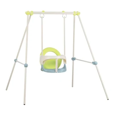 Abbildung von Smoby Life Metall Babyschaukel Sicherer Babysitz, UV beständig, Indoor &amp; Outdoor mit min. 19% Recycling Anteil ab 6 Monaten