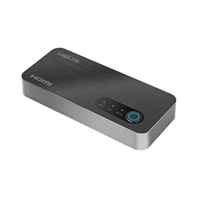 Abbildung von LogiLink HD0058 HDMI Switch 2x1 Port (2X Quellen &amp; 1x Ausgang), 8K/60 Hz, HDCP, HDR, VRR, CEC
