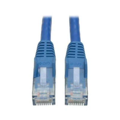 Abbildung von 0 Eaton Tripp Lite Series Cat6 Gigabit Snagless Molded (UTP) Ethernet Kabel (RJ45 Stecker/Stecker), Blue, 15 ft. (4.57 m)