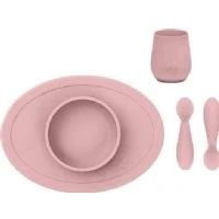 Abbildung von EZPZ Erste Nahrung Set Silikon Pastell Rosa