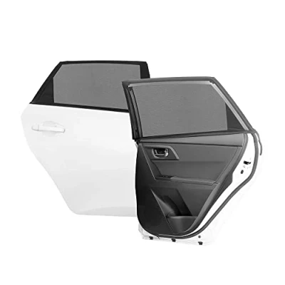 Abbildung von InnovaGoods® Sonnenshutznetz für das Auto UVLock (2er Set), Autoscheiben Sonnenschutz, schützt Kinder und Haustiere vor Sonne Insekten, mit UV Schutz 50+.
