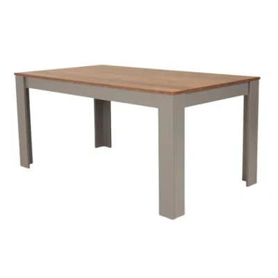 Abbildung von riess ambiente Esstisch LOFT 160cm natur/anthrazit · pflegeleichter Küchentisch bis 6 Personen (Einzelartikel, 1 St), viel Beinfreiheit Modern Design Holzoptik stabile Winkelfüße