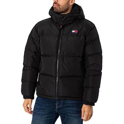 Abbildung von Tommy Jeans Herren Jacke Alaska Puffer Winterjacke, Schwarz (Black), XXL