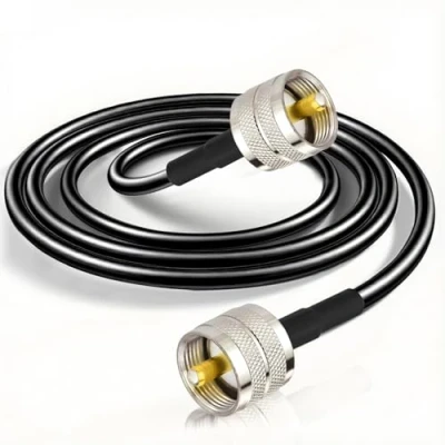 Abbildung von BINGFU PL Kabel UHF Stecker 259 auf Low Loss Digital RG58 Koaxialkabel für HAM &amp; CB Funk, Antennen Analysator, Dummy Load, SWR Meter (3 Meter)