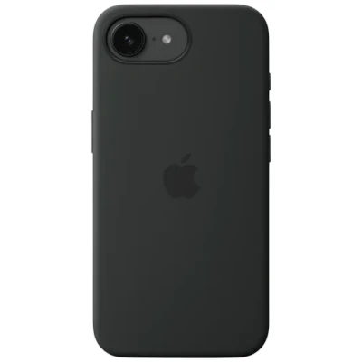 Abbildung von Apple iPhone 16e Silikon Case − Schwarz ​​​​​​​