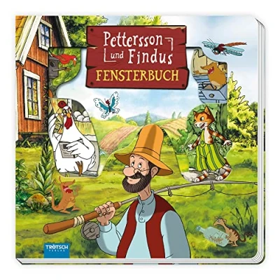 Abbildung von Trötsch Pettersson und Findus Fensterbuch: Entdeckerbuch Beschäftigungsbuch Spielbuch