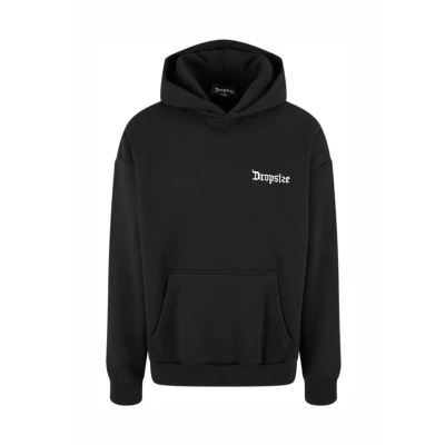 Abbildung von Dropsize Heavy Backlogo Kapuzenpullover, Herren, Größe: Small, Black