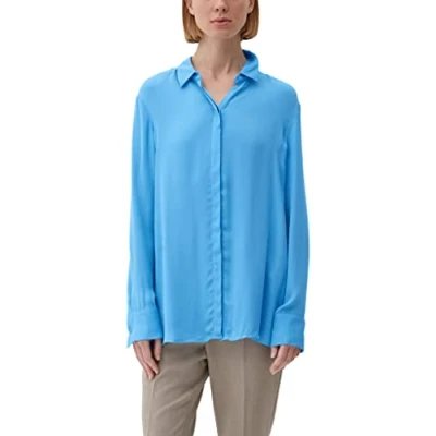 Abbildung von s.Oliver BLACK LABEL Women&#039;s 2126935 Bluse, Langarm, Blue, 32