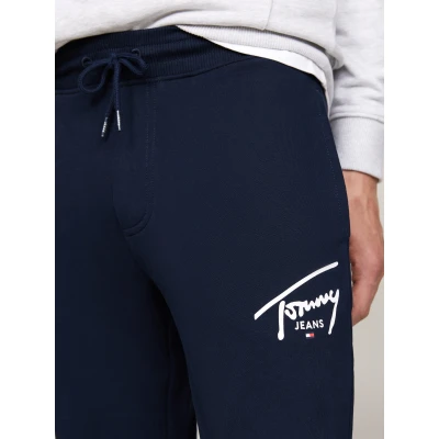Abbildung von Tommy Jeans SLIM Entry Graphic Jogginghose, Herren, Größe: 48, Dark night navy