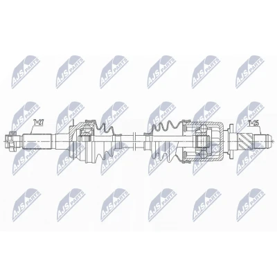 Abbildung von Antriebswelle NTY NPW SB 033