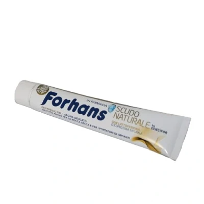 Abbildung von Forhans, Zahnpasta mit natürlichem Schild, Latex, antibakterielle Wirkung für die Mundhöhle, natürlicher Schutz, 75 ml
