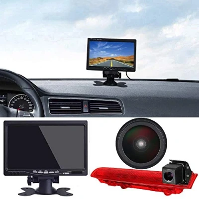 Abbildung von Super HD Rückfahrkamera Set 7 Zoll TFT LCD Farbdisplay Auto Monitor + 1280 * 720 Pixel 1000TV Linien Nachtsicht Ersatz für T5 T6 ab 2010 Caravelle Transporter Van