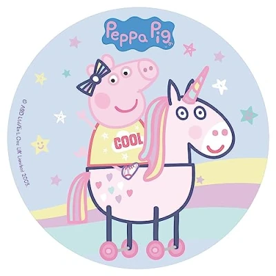 Abbildung von Dekora 160131 Peppa Wutz Tortenaufleger aus Esspapieraus Reispapier 20 cm