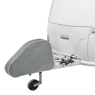 Abbildung von Deichselabdeckung Wohnwagen Anhänger Deichselhaube universal Deichsel Abdeckung mit Doppelklickverschluss