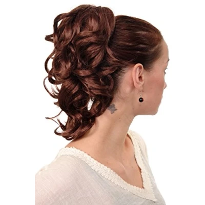 Abbildung von WIG ME UP JL 3023 33 Haarteil/Zopf gewellt halblang (35 cm) 1 Steckkamm + Gummizug Braun Kastanie Kastanienbraun