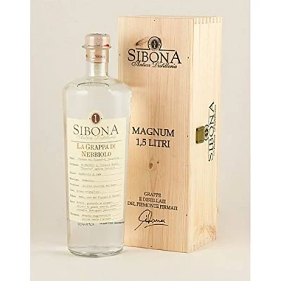 Abbildung von Grappa Sibona Magnum&quot;Grappa Nebbiolo&quot; con astuccio in legno 42