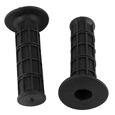 Abbildung von Hlyjoon Lenkergriffe 7/8 Zoll / 22mm 1 Paar Motorrad Gummi Griffe Universal Handgriffe Links Rechts Rutschfeste für Fahrräder Dirt Bike Lenker(Schwarz)
