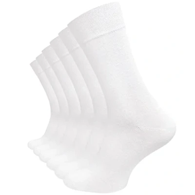 Abbildung von Cotton Prime Without Elastic Waistband Socken, Herren, Größe: 39 42, Weiß