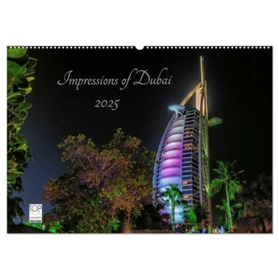 Abbildung von Impressions of Dubai 2025 (Wandkalender DIN A2 quer), CALVENDO Monatskalender
