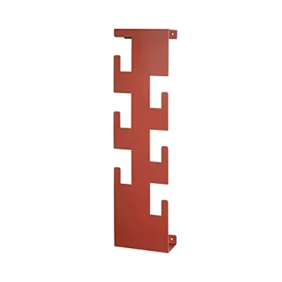 Abbildung von HAKU Möbel Wandgarderobe rot, Stahl Maße: B 15 cm x H 60 T 8 cm, Style: Modern