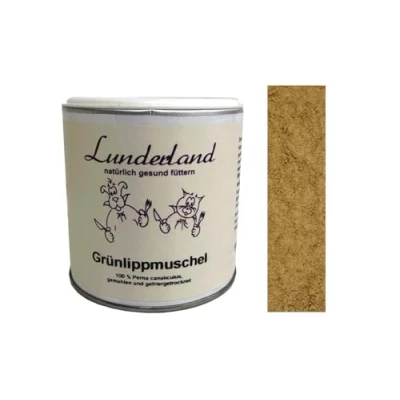 Abbildung von Lunderland Grünlippmuschelpulver für Hunde und Katzen bei Gelenkbeschwerden 250g
