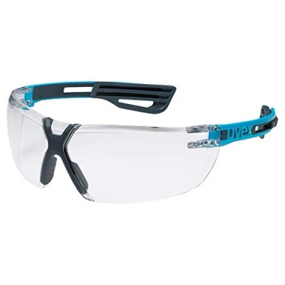 Abbildung von Uvex X Fit Pro Schutzbrille Transparente Arbeitsbrille Blau Schwarz