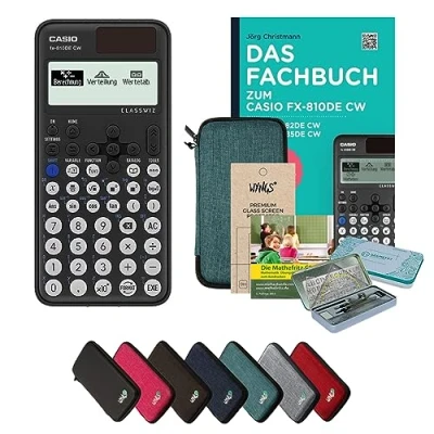 Abbildung von CALCUSO Streberpaket Türkis mit Taschenrechner Casio FX 810DE CW ClassWiz