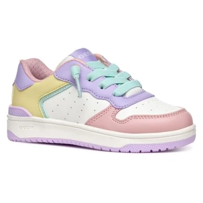 Abbildung von Geox Washiba GIRL Sneaker low für Kinder, Größe: 39, Lilac/light yellow Schuhe