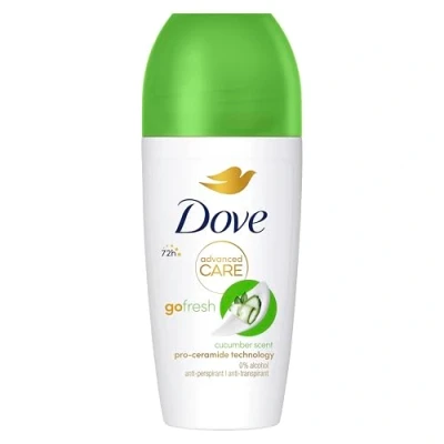 Abbildung von Dove, Deo Roll On Advanced Care Gurke und grüner Tee, Deodorant, Antitranspirant sanfte Formel mit dreifacher feuchtigkeitsspendender Wirkung, Schutz bis zu 48 Stunden, Deodorant für Damen
