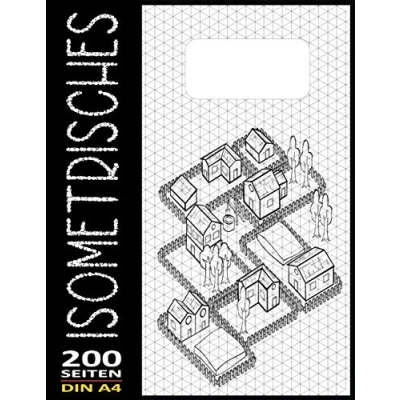 Abbildung von Isometriepapier A4 Isometrisches Zeichnen Isometrie 3D Zeichenblock Dreiecknetzpapier Notizbuch 200 Sleiten: Architektur Geschenk Zeichen Technik Isometrieblock N17