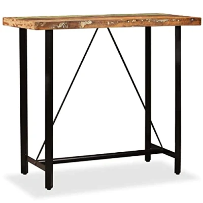 Abbildung von vidaXL Bartisch Bartresen Theke Stehtisch Tresentisch Küchentisch Bistrotisch Loungetisch Esstisch Tisch Recyceltes Massivholz 120x60x107cm